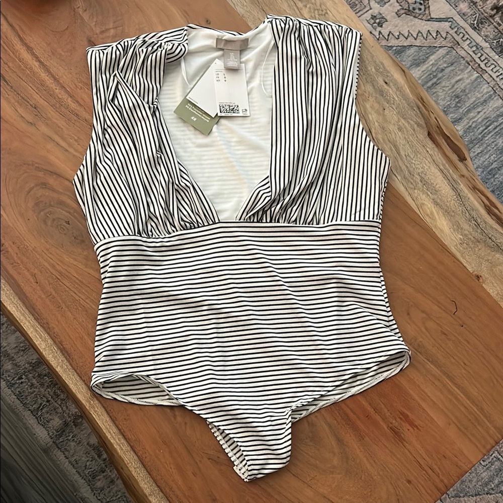 H&M Striped Black and White Kids One Piece